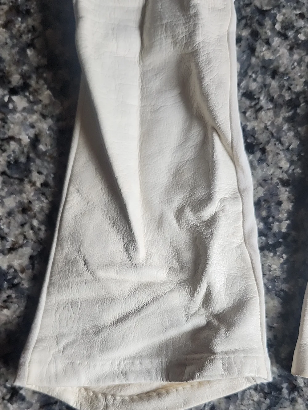 Vtg Van Raalte Ivory Leather Long Opera Gloves Size 8